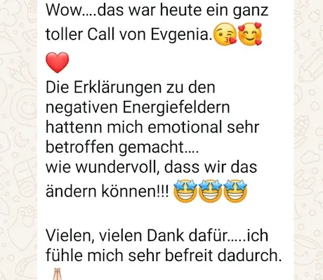 Screenshot einer Kundenstimme zum No Limits Intensivkurs (1)